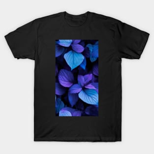 Beautiful fall leaves in surreal shades of lavender and purple washed in rain ! T-Shirt